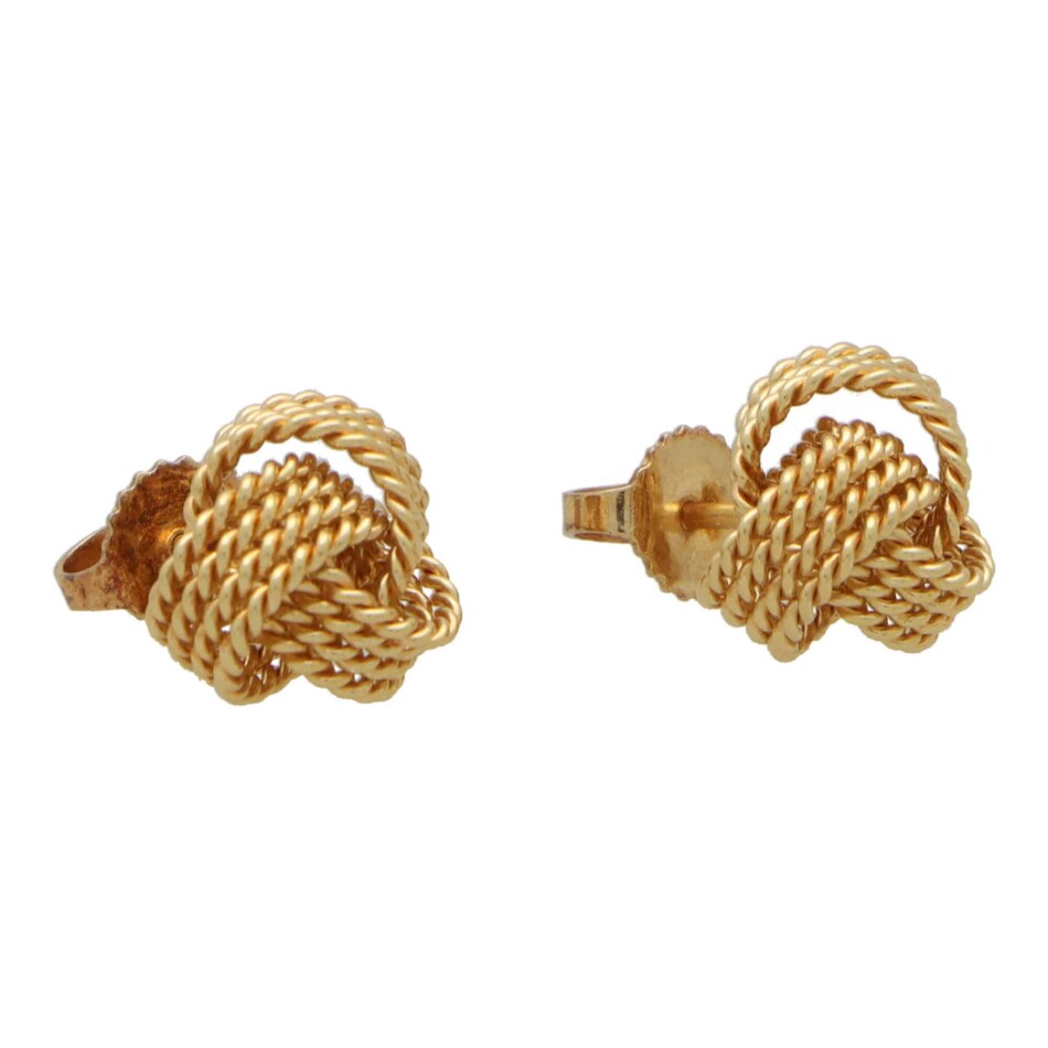 Vintage Tiffany & Co. Twisted Knot Stud Earrings
