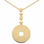 Vintage Bvlgari Lucia Disc Pendant Necklace