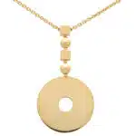 Vintage Bvlgari Lucia Disc Pendant Necklace