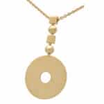 Vintage Bvlgari Lucia Disc Pendant Necklace