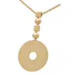 Vintage Bvlgari Lucia Disc Pendant Necklace