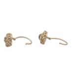 Vintage Victorian Inspired Old Cut Cluster Drop Earrings