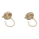 Vintage Victorian Inspired Old Cut Cluster Drop Earrings