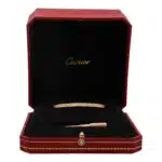 Vintage Cartier Mini Love Bangle, Size 17