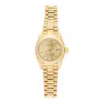 Vintage 1988 Yellow Gold and Diamond Rolex Datejust Watch