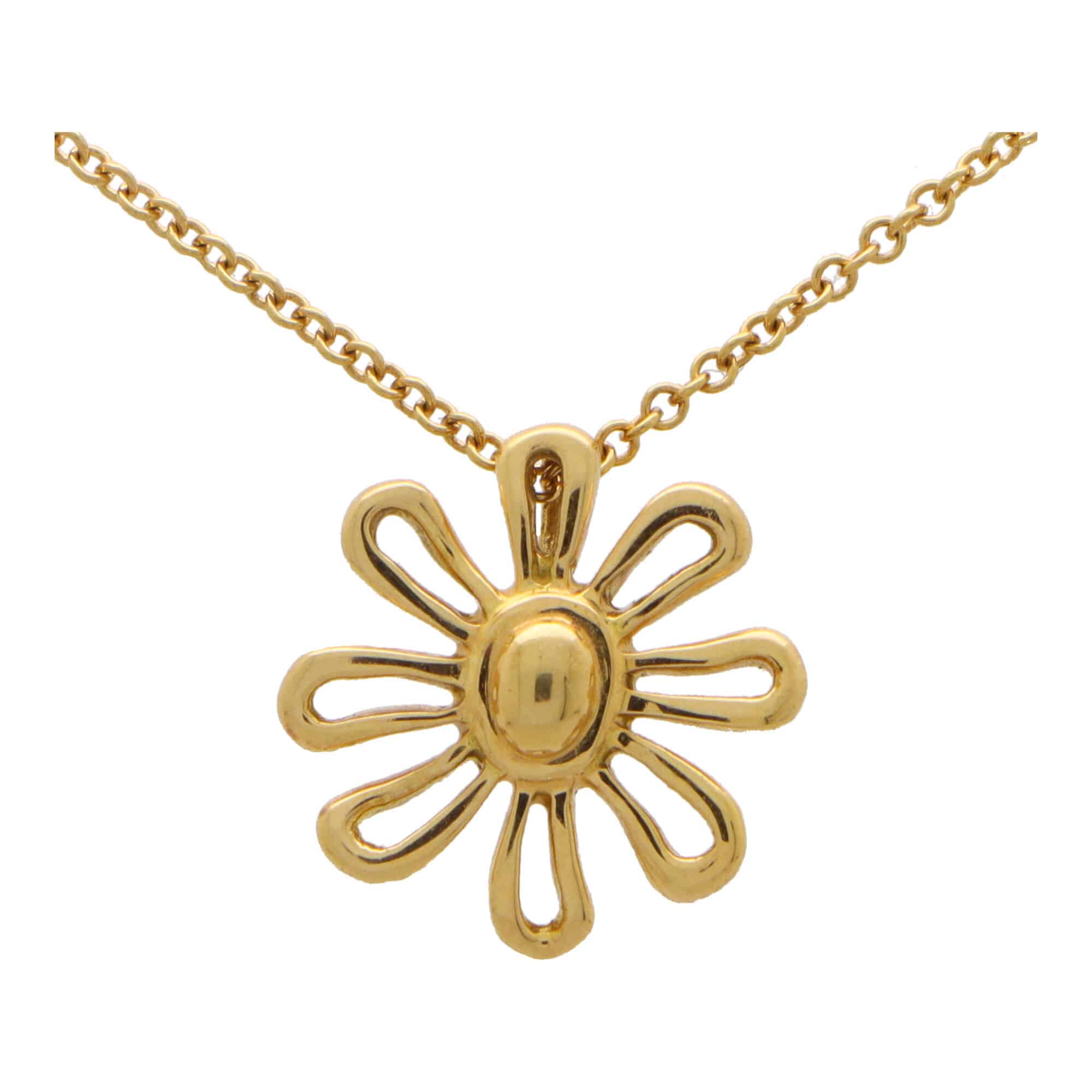 Tiffany daisy necklace hotsell