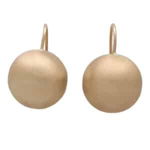 Vintage Gold Ball Earrings