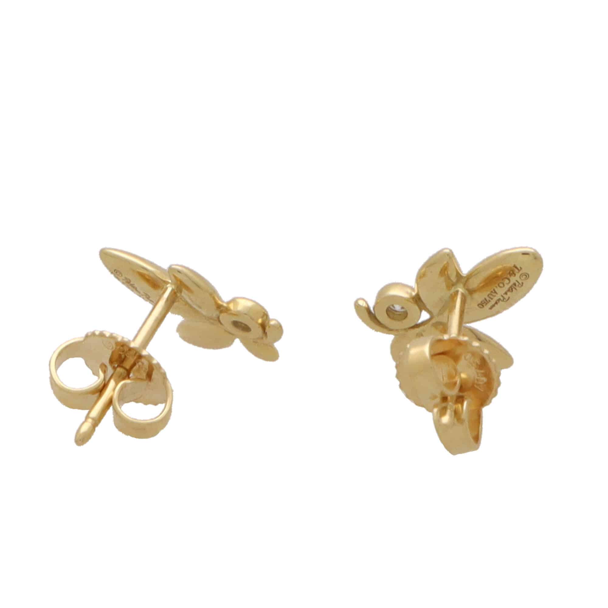 Vintage Paloma Picasso for Tiffany Co. Olive Leaf Earrings at Susannah Lovis Jewellers