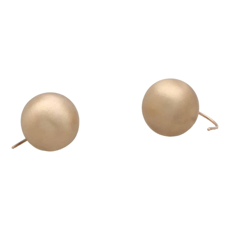 Vintage Gold Ball Earrings