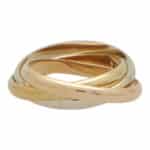Vintage Cartier Small Model Trinity Ring, Size 53