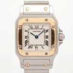 Vintage Cartier Santos Galbee 24mm Steel and Gold Watch