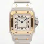 Vintage Cartier Santos Galbee 24mm Steel and Gold Watch