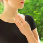 Vintage Cartier Diamond and Lacquer Trinity Ring