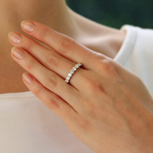 D-Coloured Full Diamond Eternity Ring