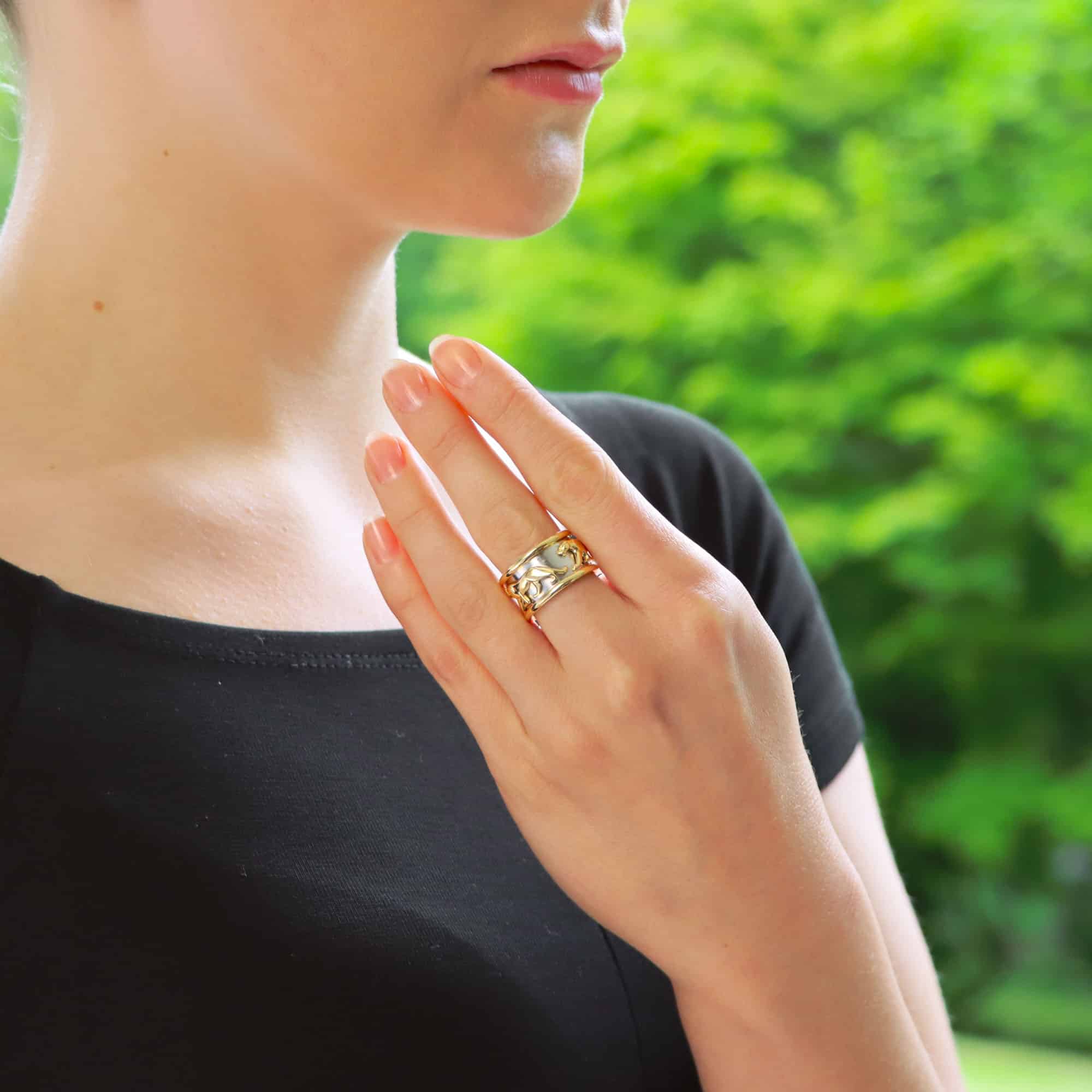 Vintage Cartier Walking Panther Ring