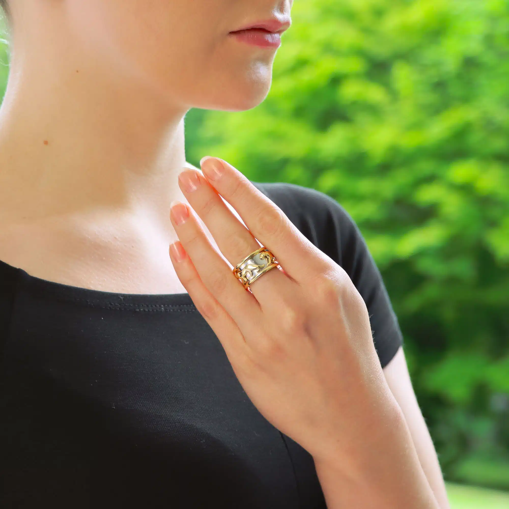 Vintage Cartier Walking Panther Ring