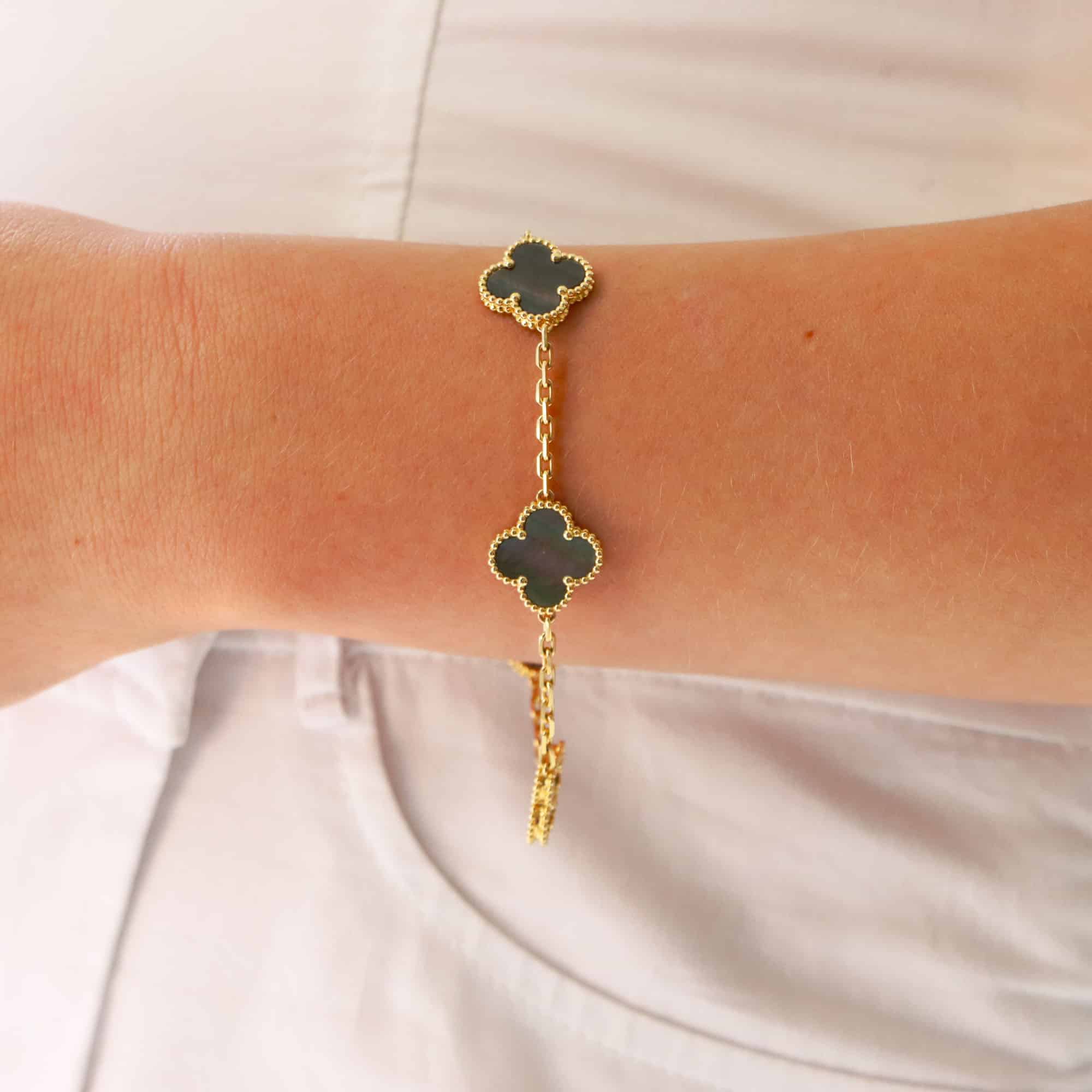 Vintage Van Cleef & Arpels Black Mother of Pearl Alhambra