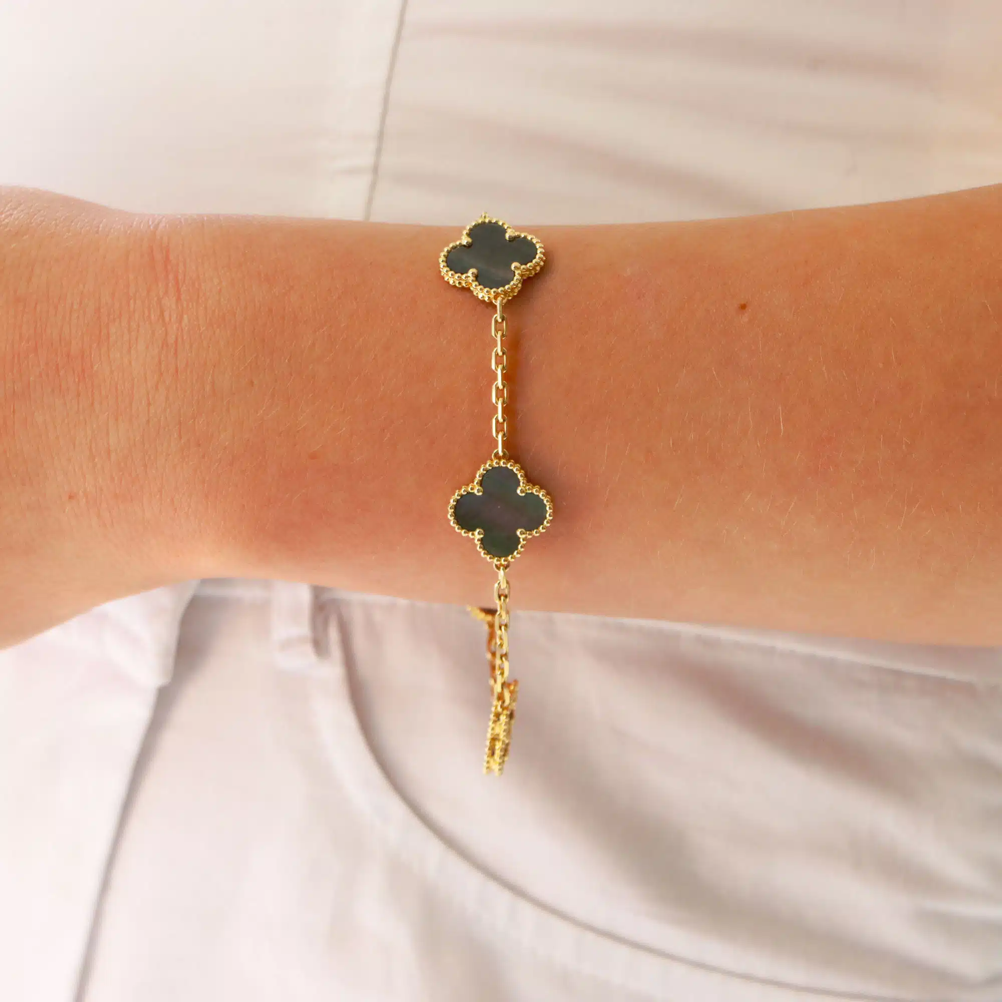 Vintage Van Cleef & Arpels Black Mother of Pearl Alhambra