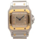 Vintage Cartier Santos Galbee 24mm Steel and Gold Watch