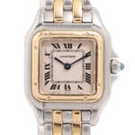 Vintage 22mm Cartier Panthere Gold and Steel Watch