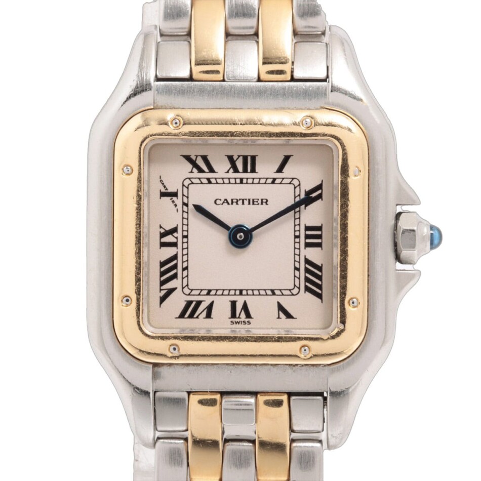 Vintage 22mm Cartier Panthere Gold and Steel Watch