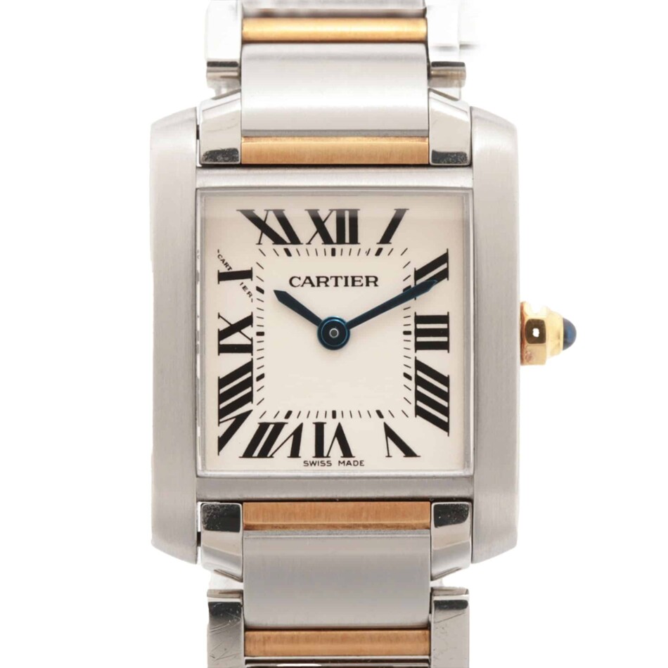 Vintage Cartier Tank Francaise Yellow Gold and Steel Watch