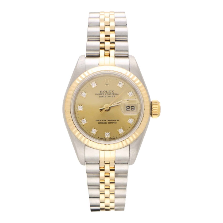 Vintage 1993 Rolex Datejust Watch with Diamond Dial
