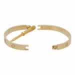 Vintage Cartier Four Diamond Love Bangle, Size 18