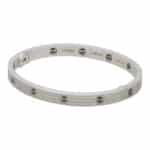 Vintage Cartier Ceramic and Diamond Paved Love Bangle 2021