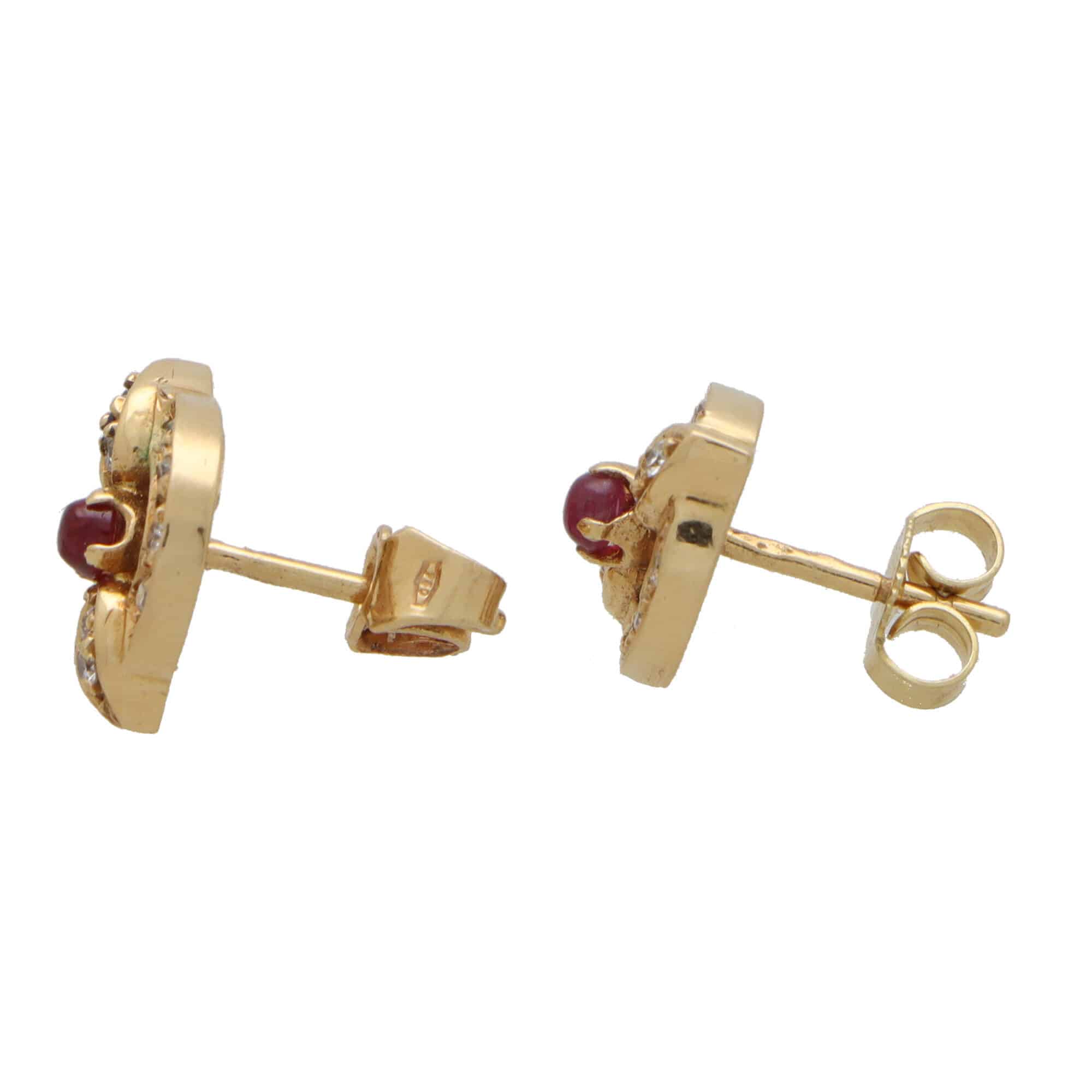 Vintage Cartier Ruby and Diamond Earrings at Susannah Lovis Jewellers