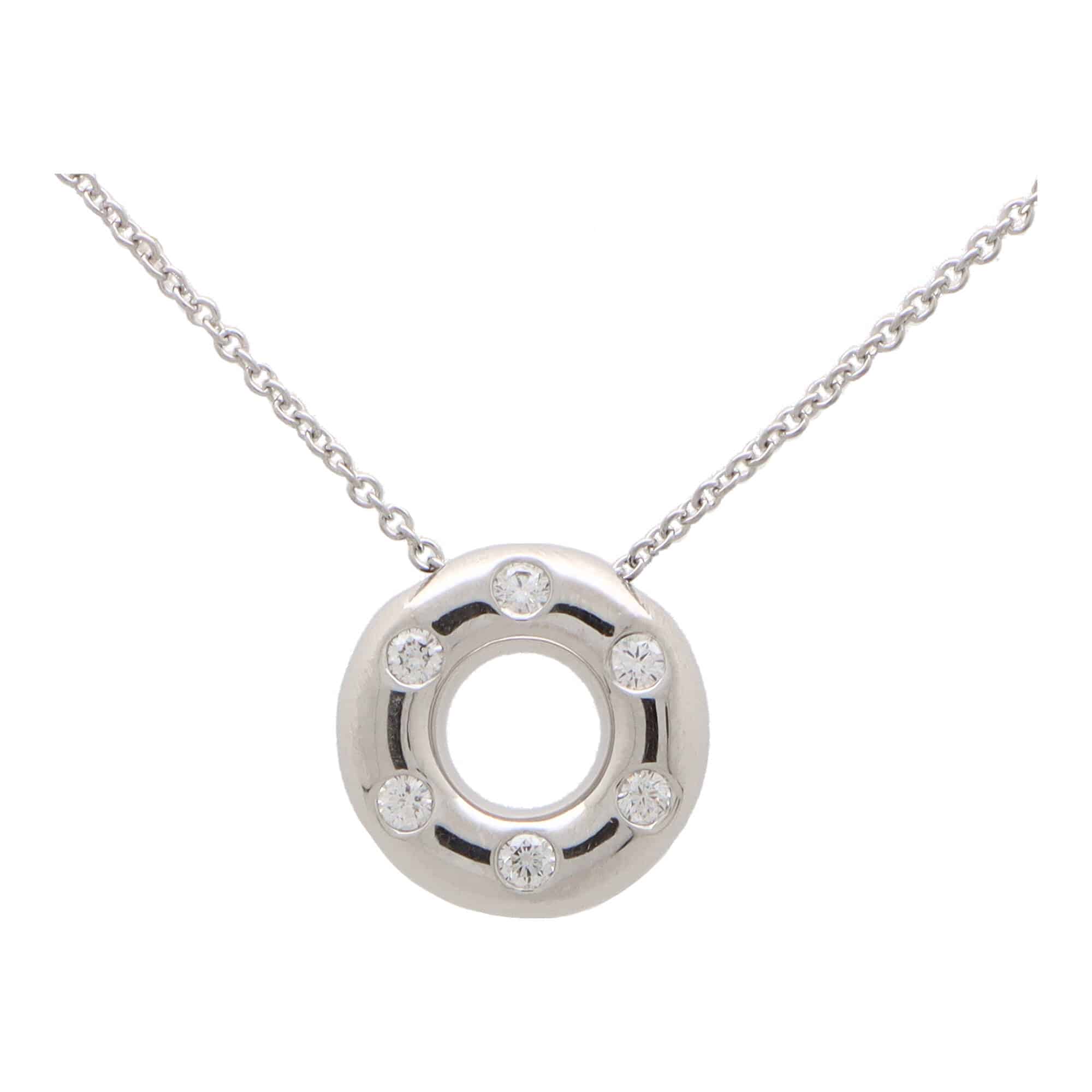 Vintage Tiffany Co. Diamond Etoile Necklace at Susannah Lovis Jewellers