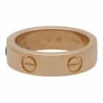Vintage Cartier Pink Sapphire Love Ring in Rose Gold
