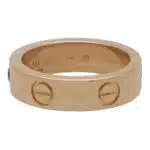 Vintage Cartier Pink Sapphire Love Ring in Rose Gold