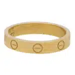 Vintage Cartier Mini Love Ring in Yellow Gold Size 53