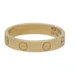 Vintage Cartier Mini Love Ring in Yellow Gold Size 53