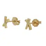 Vintage Tiffany & Co. Cross Stitch Stud Earrings