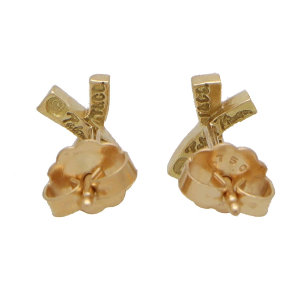 Vintage Tiffany & Co. Cross Stitch Stud Earrings