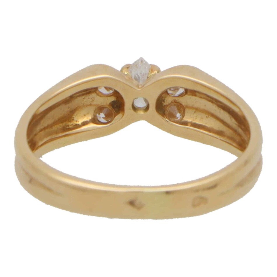 Vintage Van Cleef & Arpels Diamond Papillon Ring
