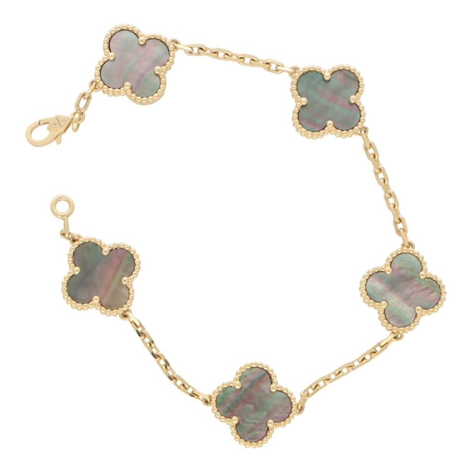 Vintage Van Cleef & Arpels Black Mother of Pearl Alhambra