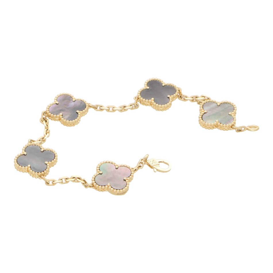 Vintage Van Cleef & Arpels Black Mother of Pearl Alhambra