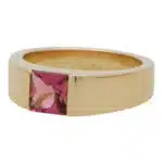 Vintage Cartier Pink Tourmaline Tank Ring