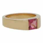 Vintage Cartier Pink Tourmaline Tank Ring