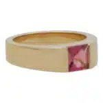 Vintage Cartier Pink Tourmaline Tank Ring