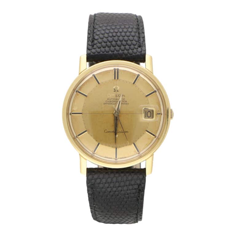 Vintage 1966 Omega Constellation Watch in Yellow Gold