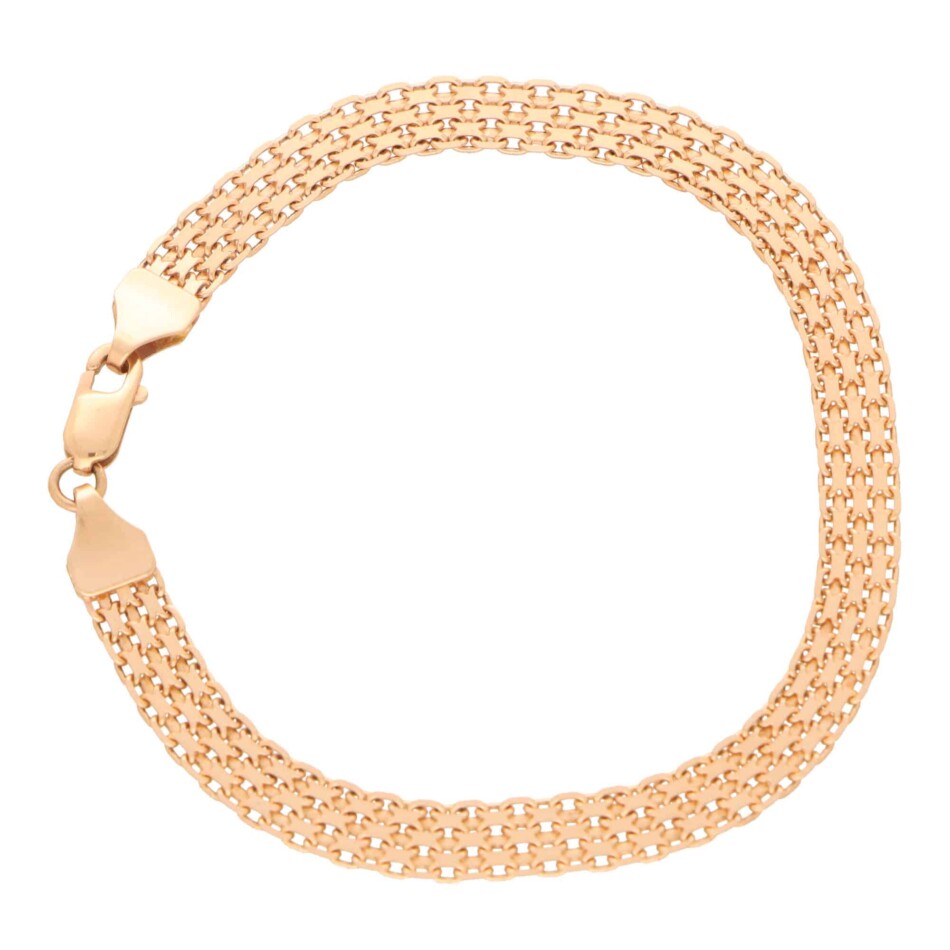 Vintage Mesh Necklace 14K Gold