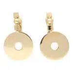 Vintage Bulgari Lucia Disc Earrings