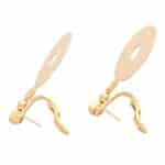Vintage Bulgari Lucia Disc Earrings