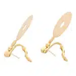 Vintage Bulgari Lucia Disc Earrings