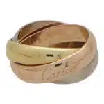 Vintage Large Model Cartier Trinity Ring Size 55