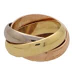 Vintage Large Model Cartier Trinity Ring Size 55